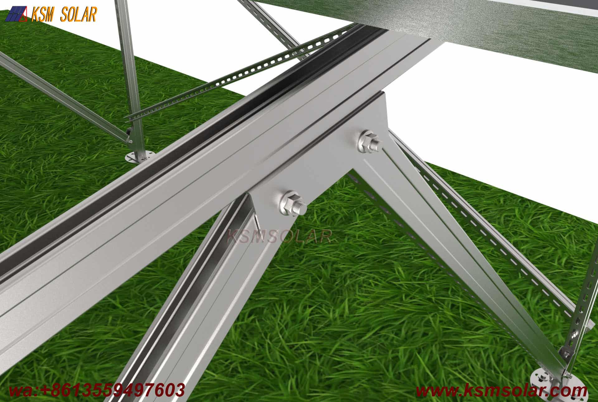 U Steel Portrait Orientation Solar Mount System