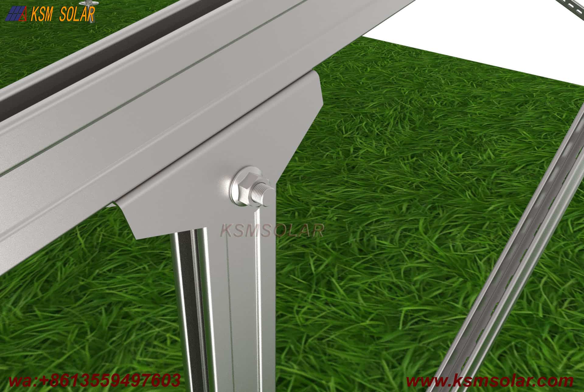 U Steel Portrait Orientation Solar Mount System