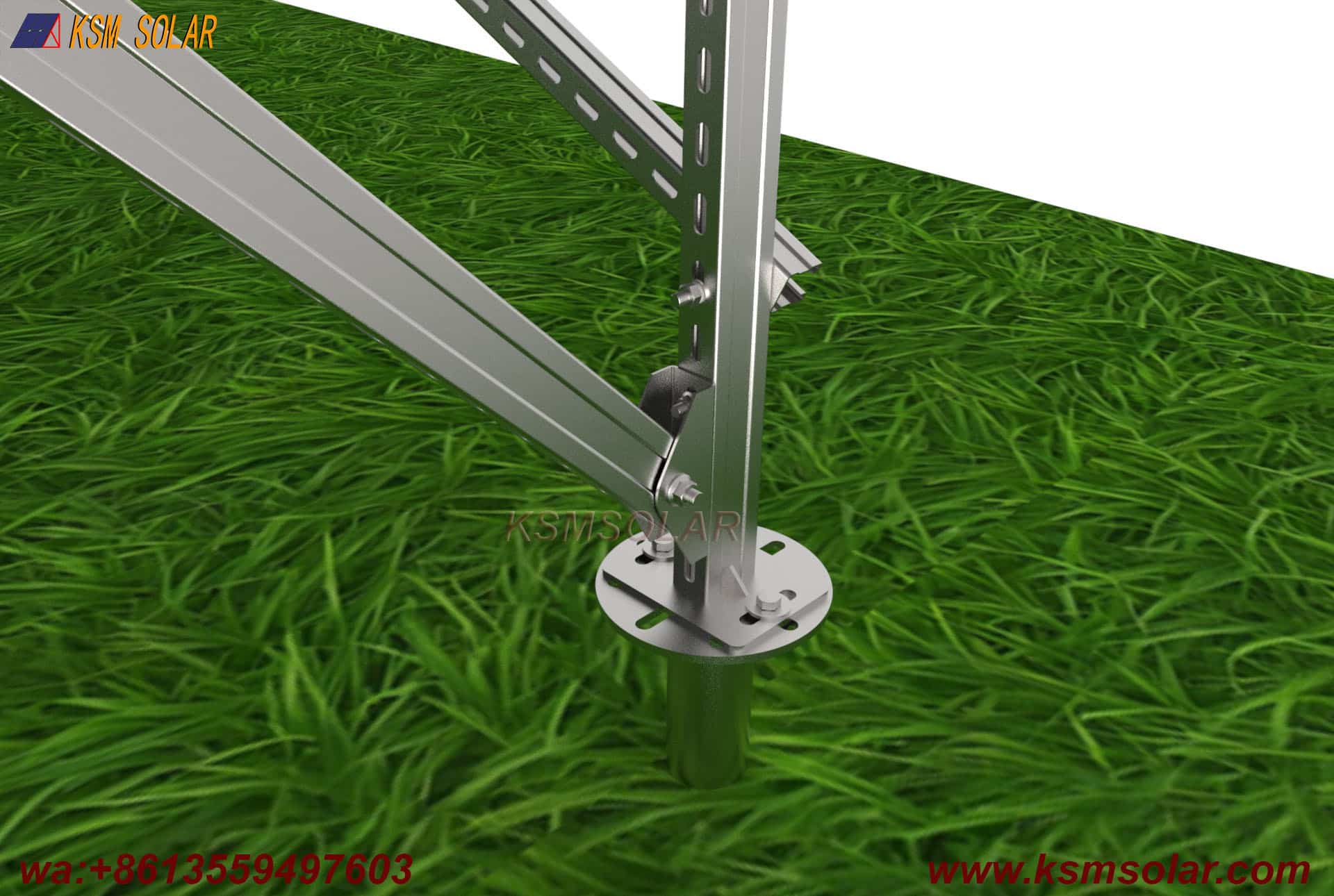 U Steel Portrait Orientation Solar Mount System
