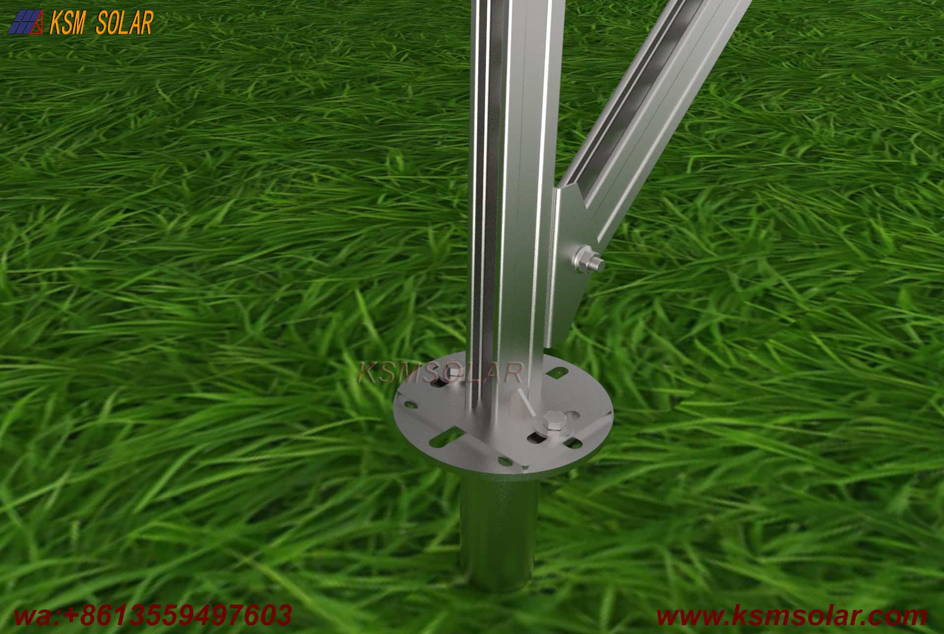 U Steel Portrait Orientation Solar Mount System