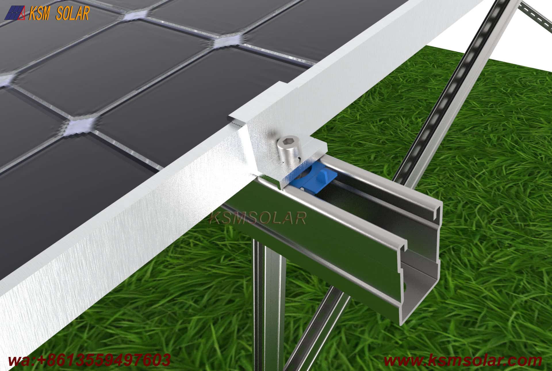 U Steel Portrait Orientation Solar Mount System