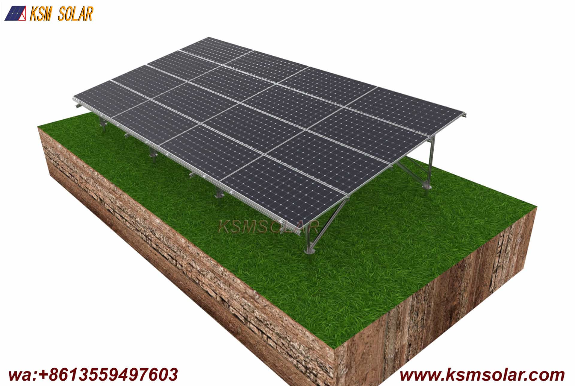 Slotted C Steel Landscape Orientation Solar System