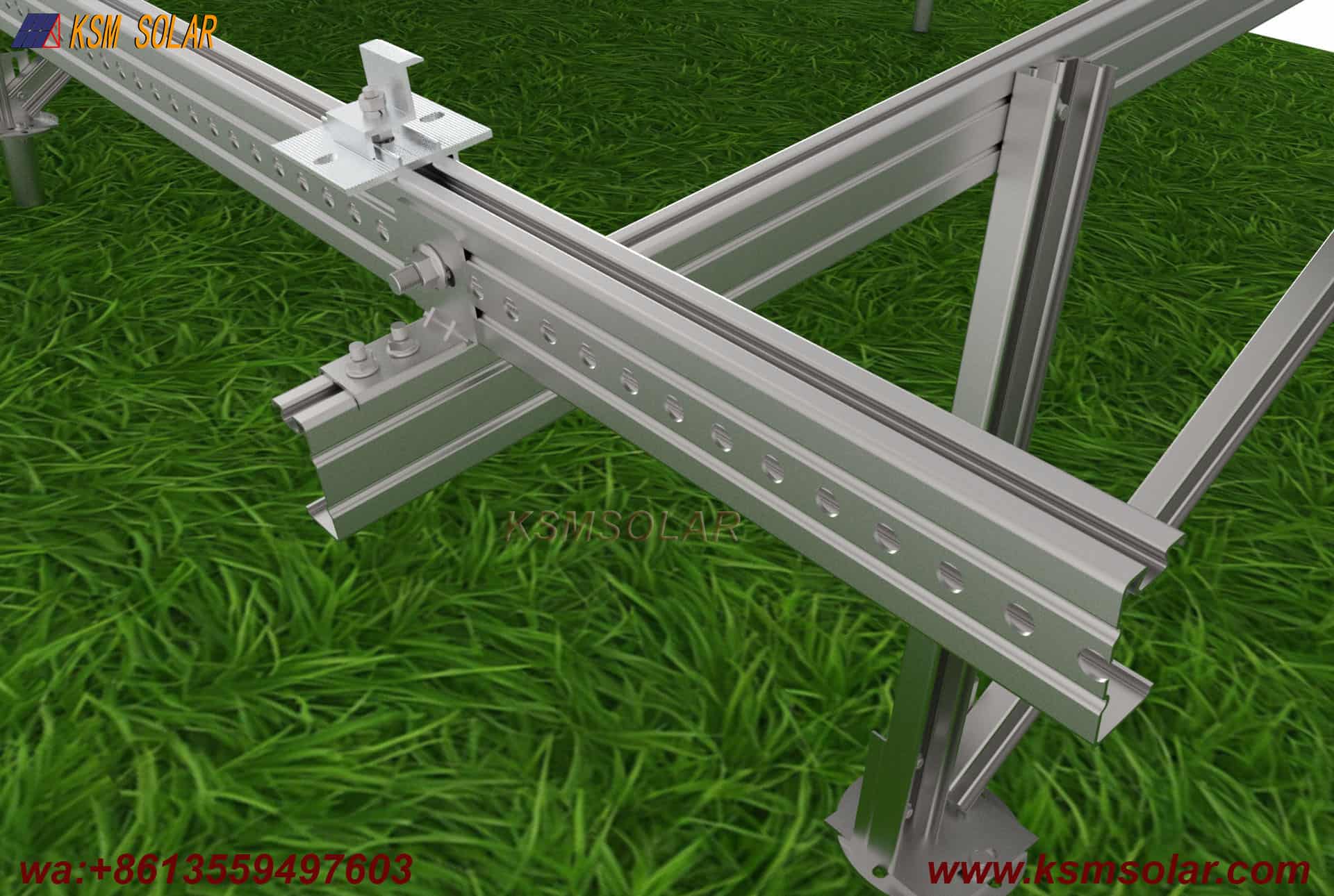 Slotted C Steel Landscape Orientation Solar System