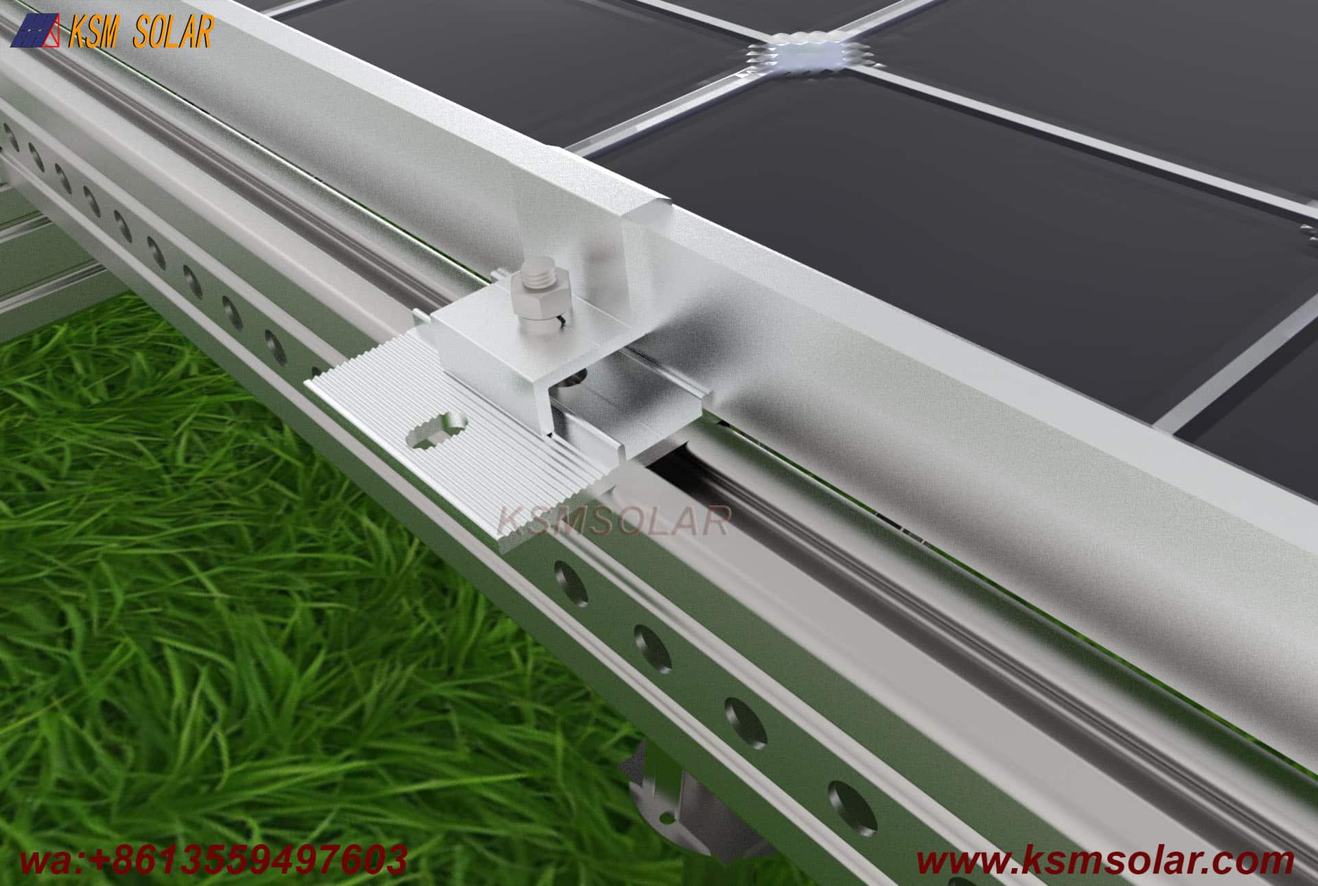 Slotted C Steel Landscape Orientation Solar System