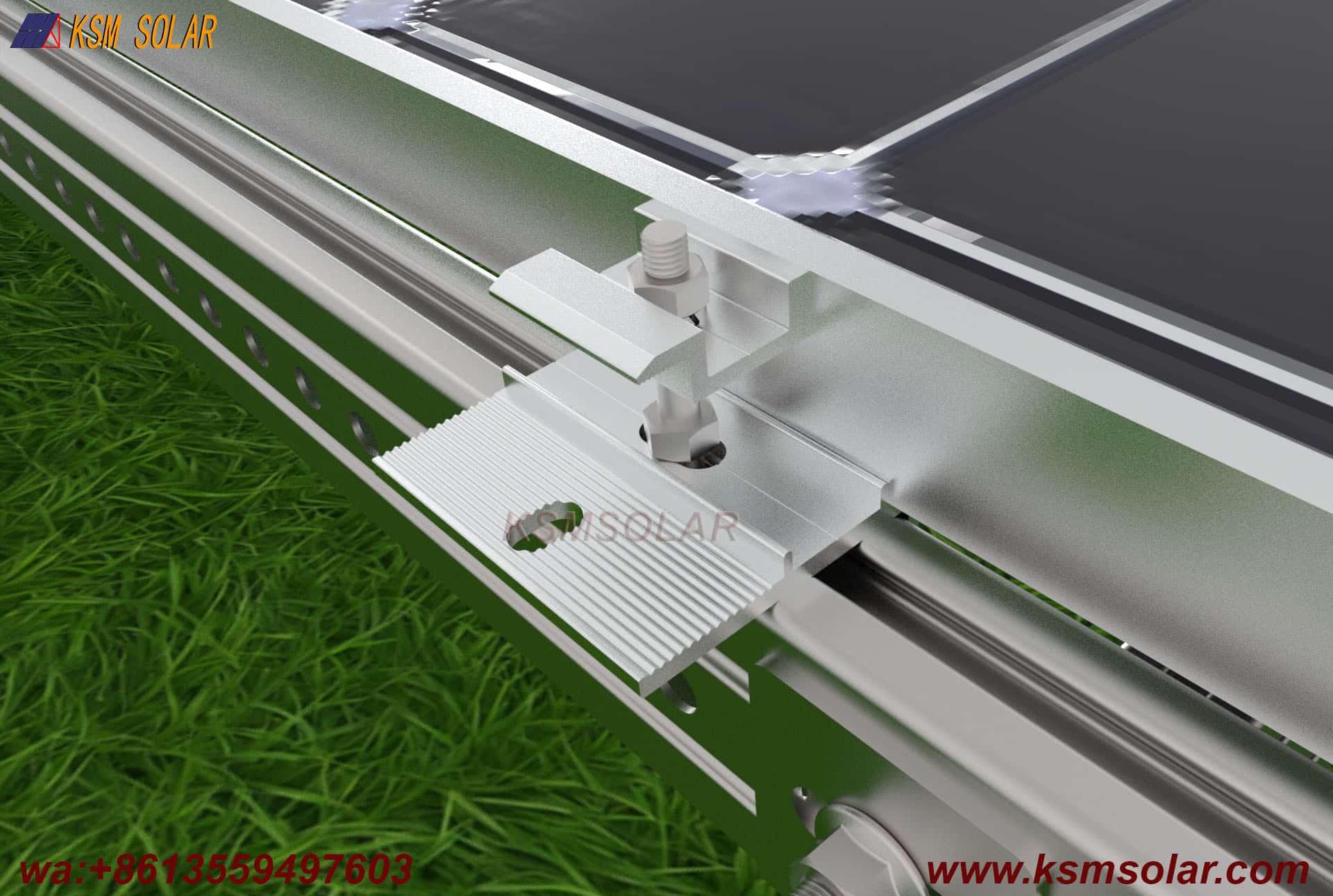 Slotted C Steel Landscape Orientation Solar System