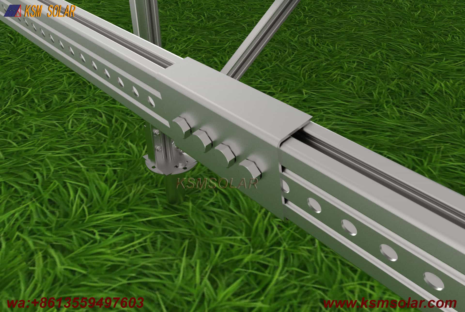 Slotted C Steel Landscape Orientation Solar System