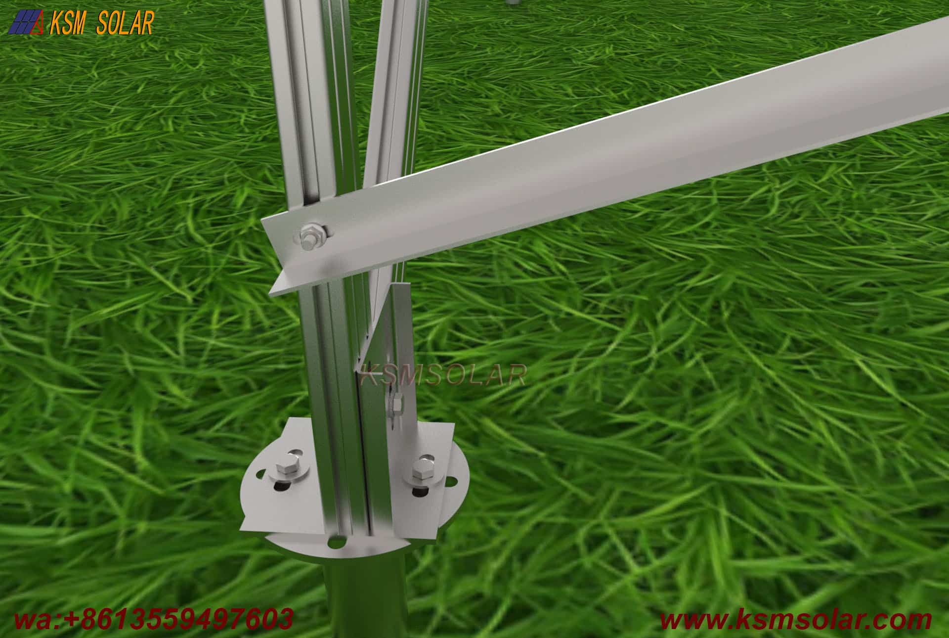 Slotted C Steel Landscape Orientation Solar System