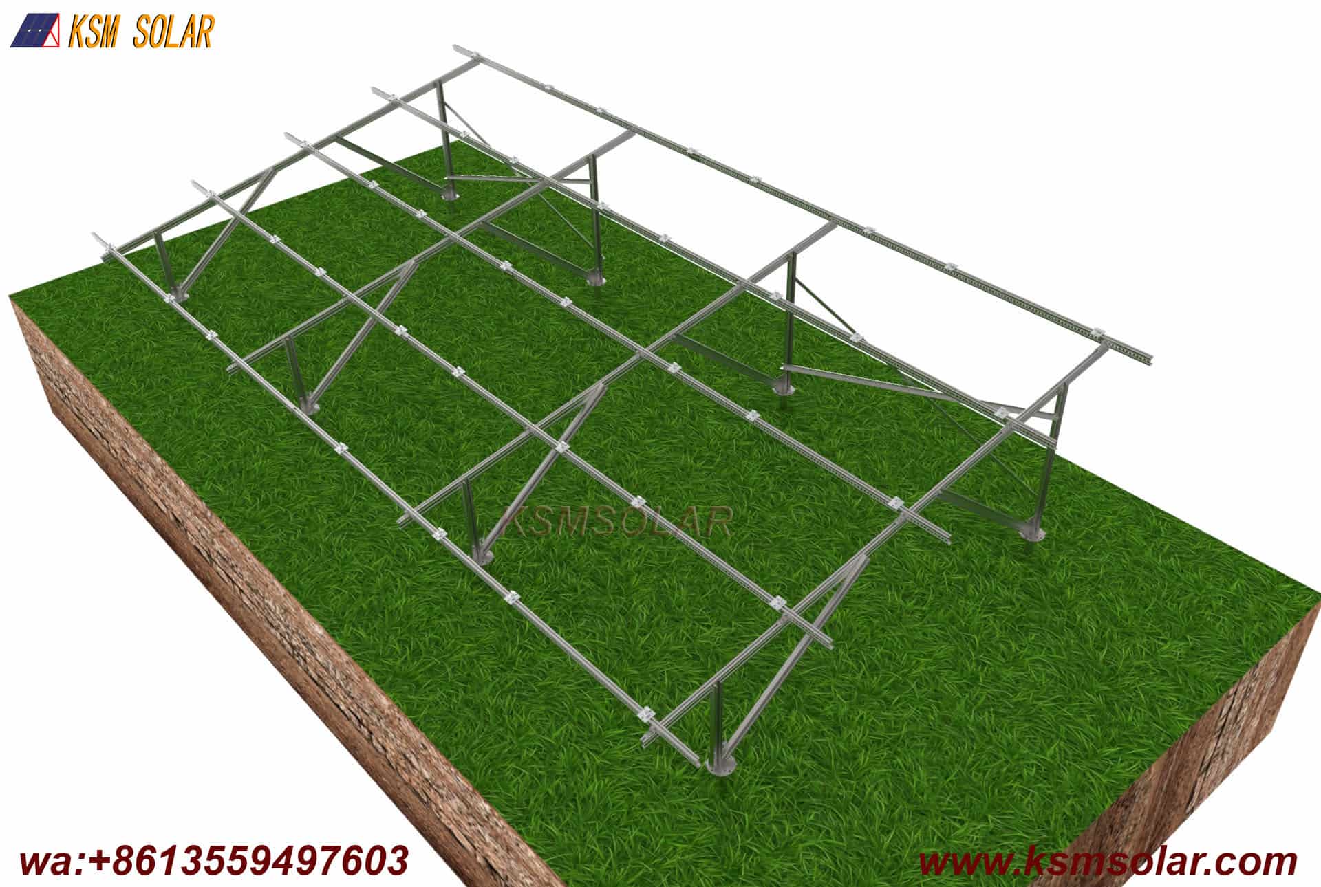 Slotted C Steel Landscape Orientation Solar System