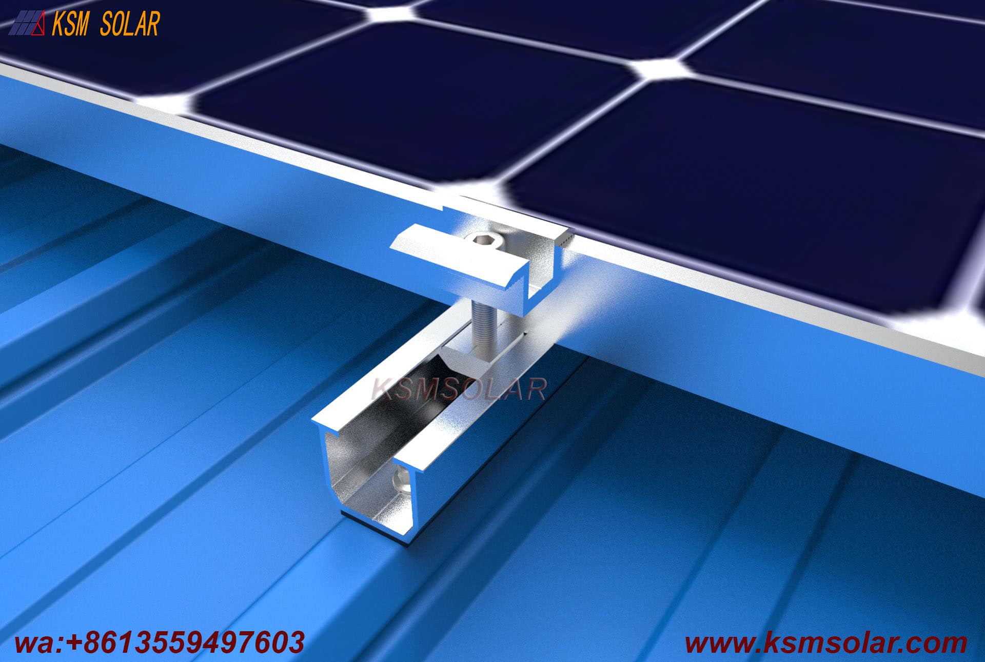 Mini Rail Metal Solar Roof Mounting System 