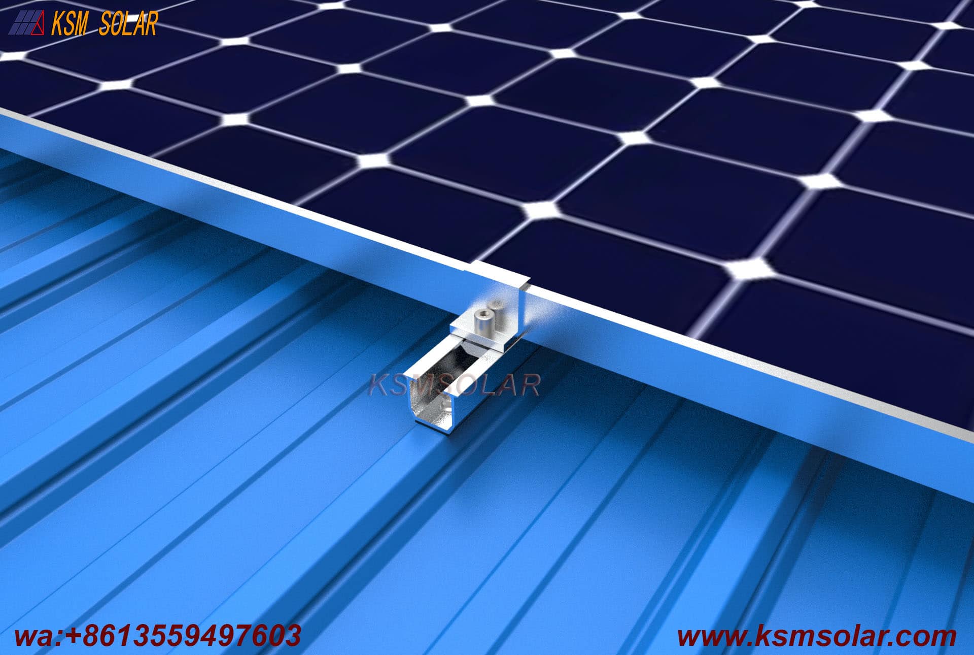 Mini Rail Metal Solar Roof Mounting System 