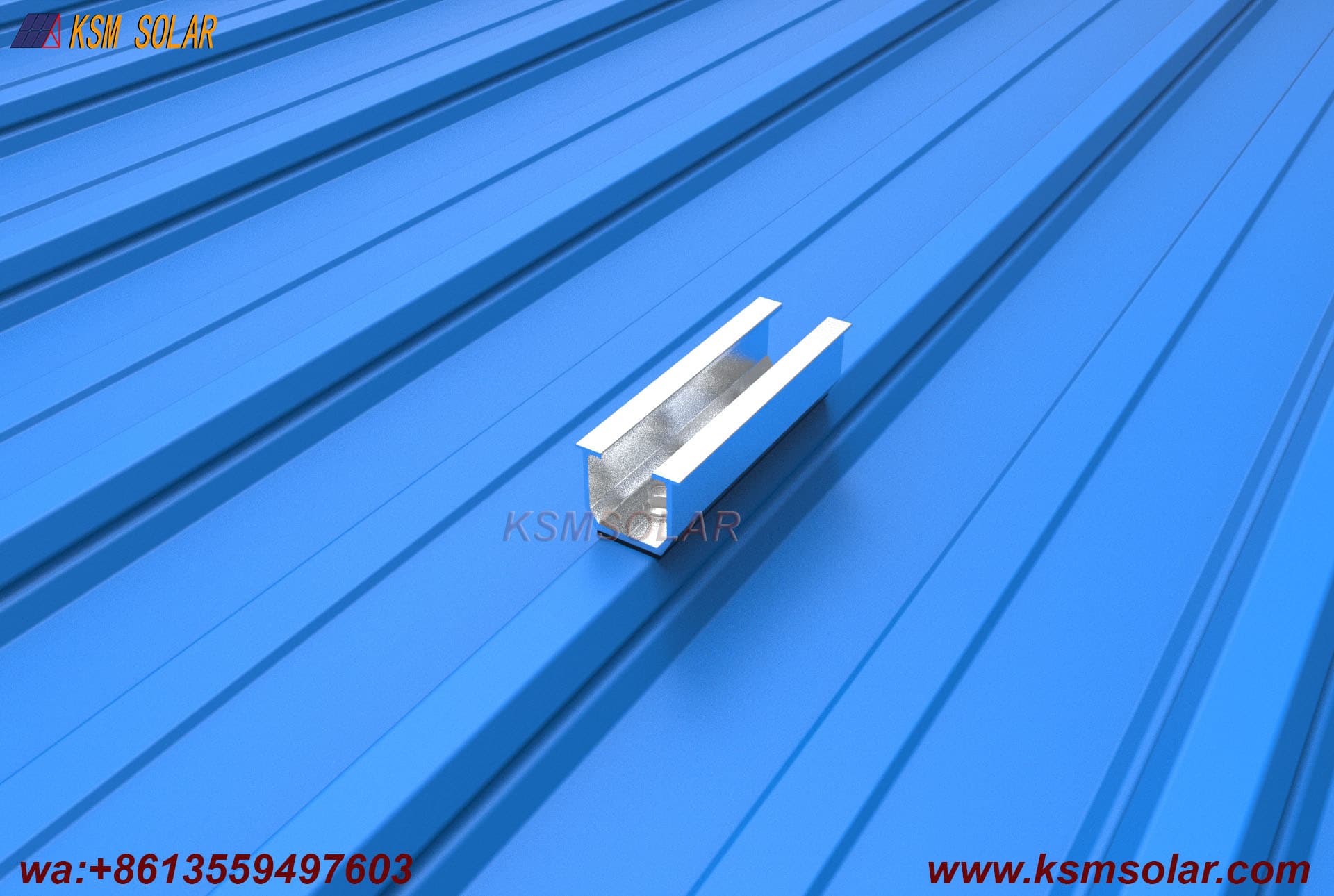 Mini Rail Metal Solar Roof Mounting System 