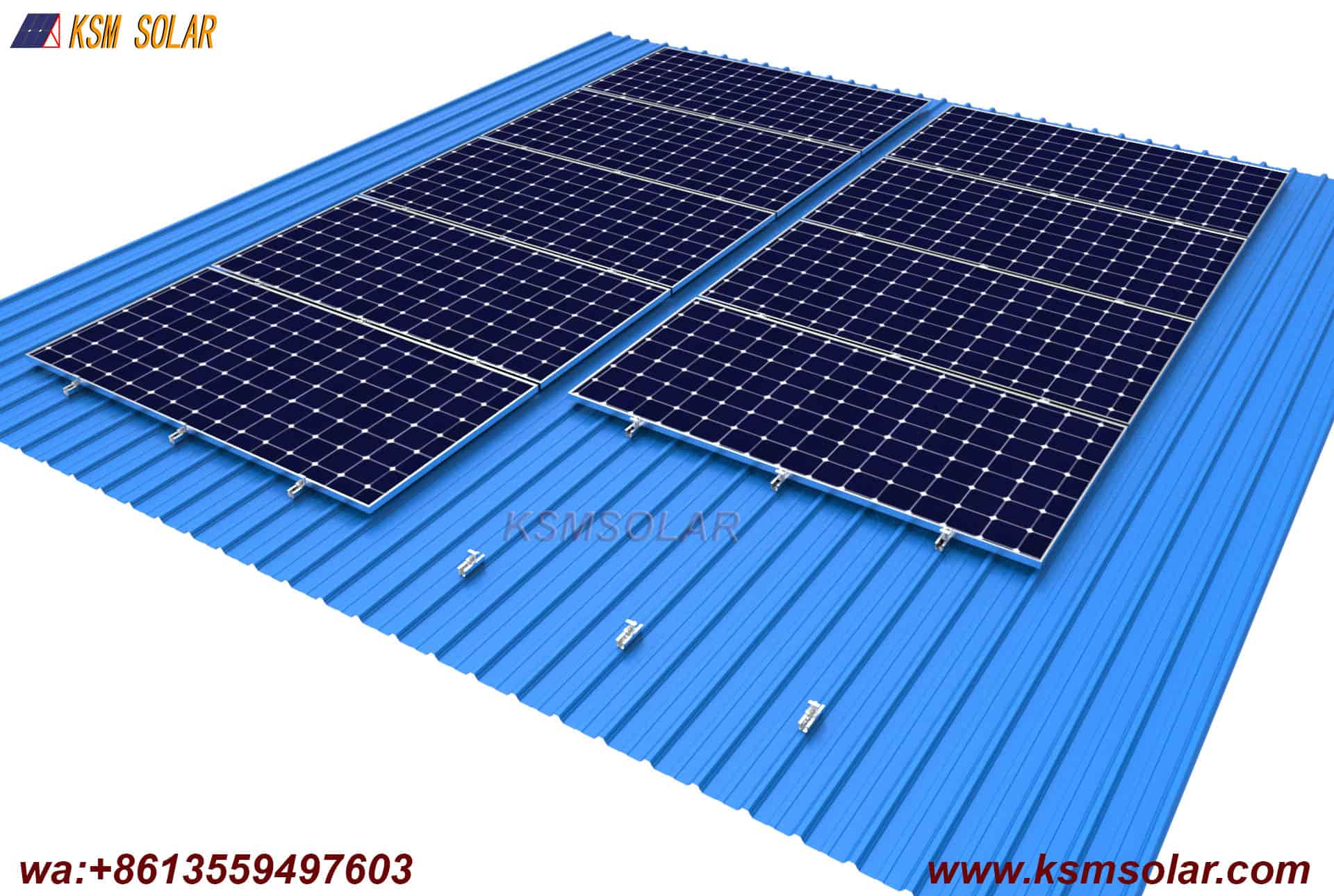 Mini Rail Metal Solar Roof Mounting System 