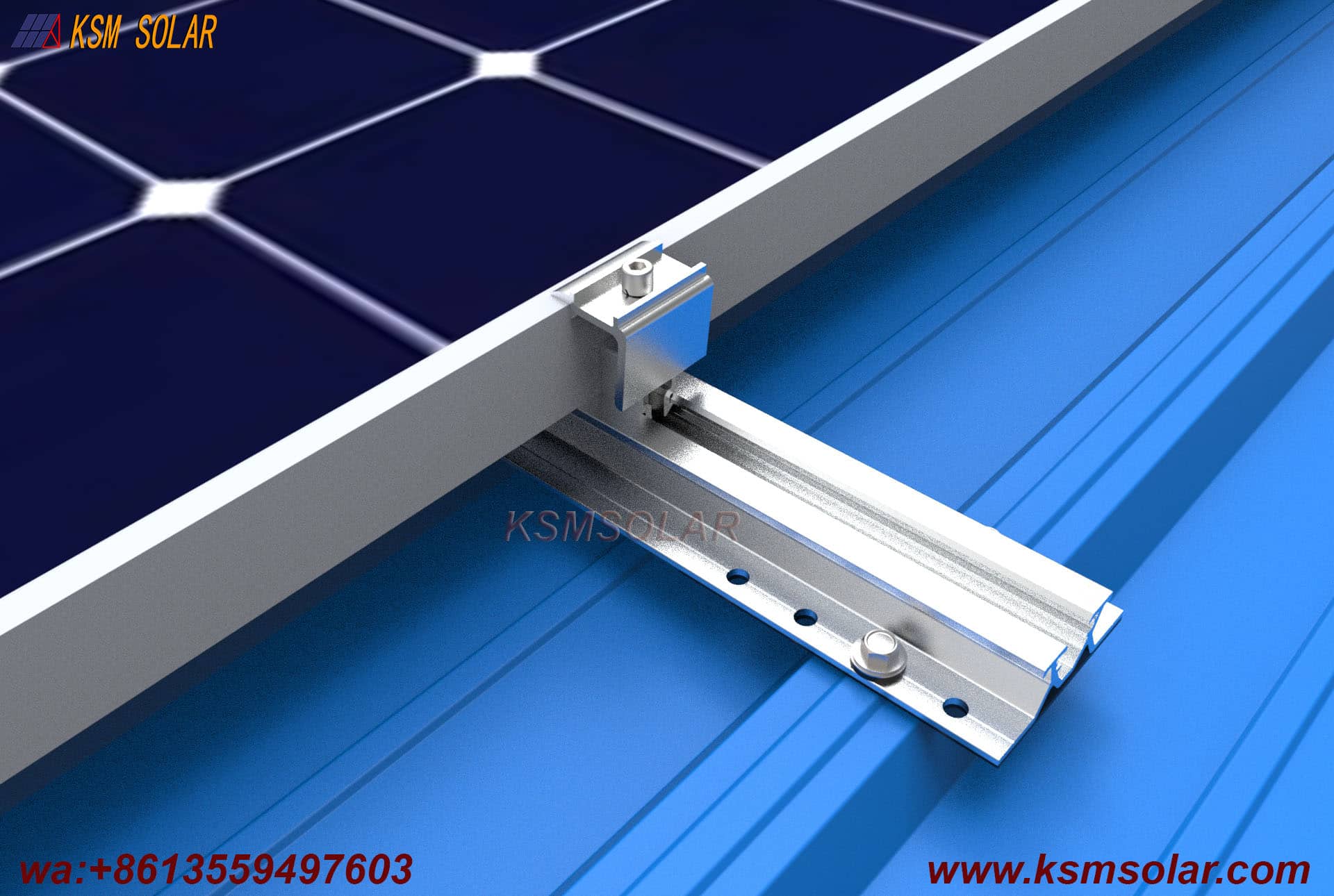 Mini Rail Solar Mounting System for Metal Roofs