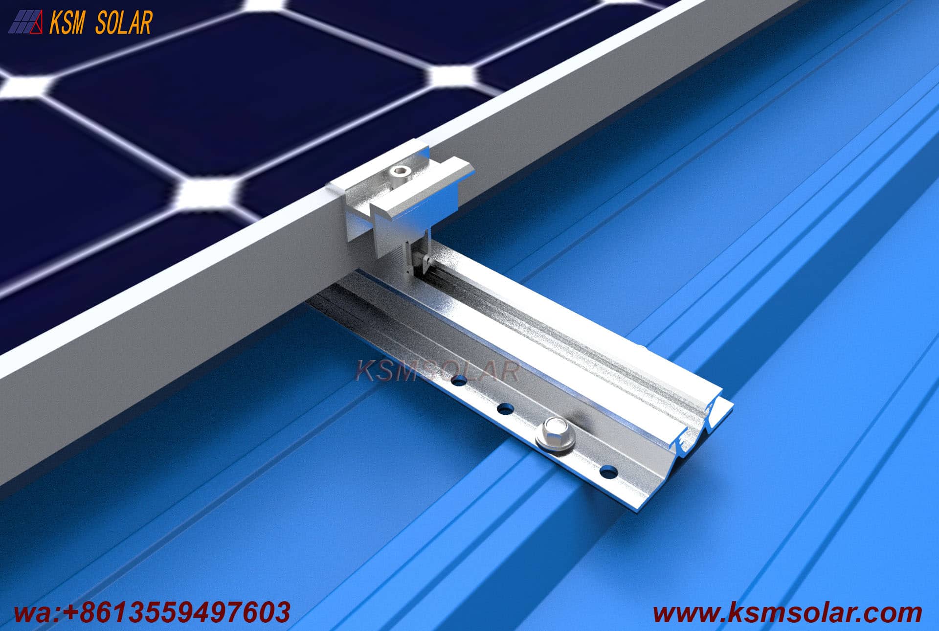 Mini Rail Solar Mounting System for Metal Roofs