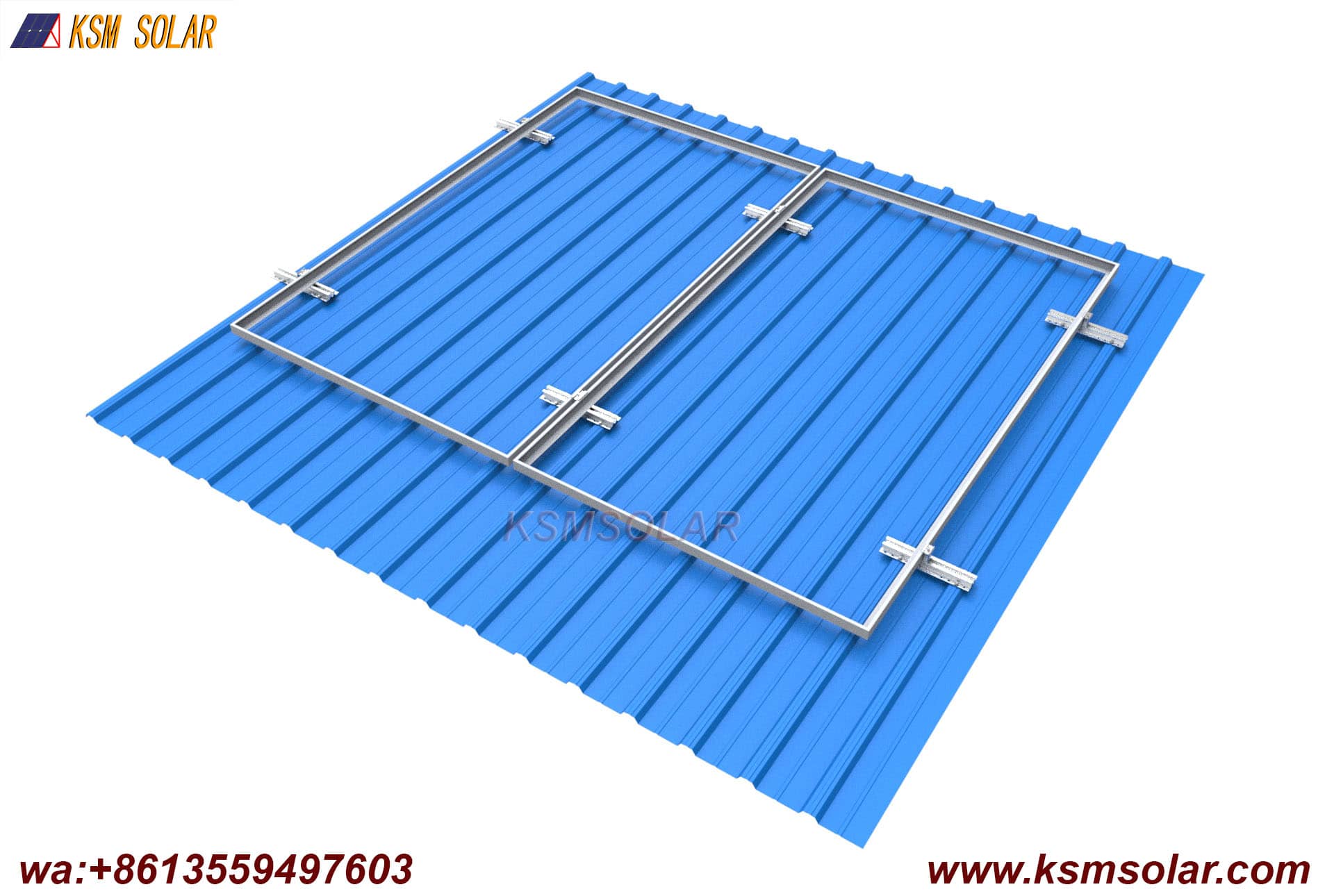 Mini Rail Solar Mounting System for Metal Roofs