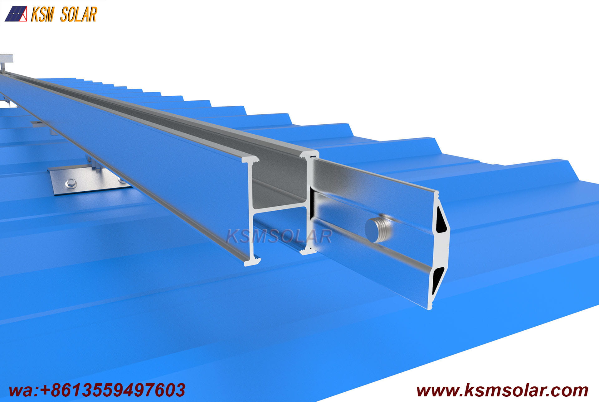 Universal Stainless Steel Trapezoidal Metal Roof Clamp