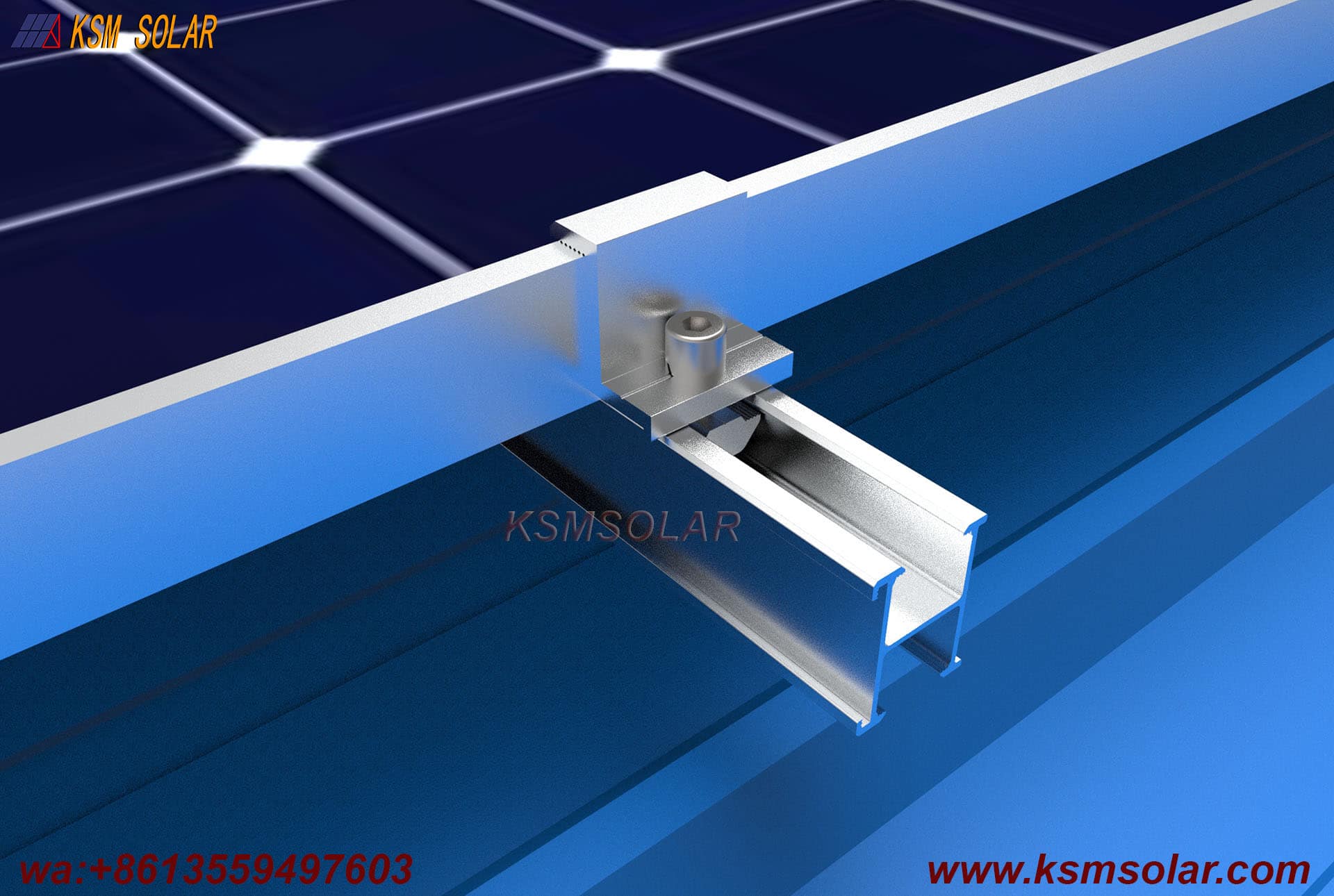 Universal Stainless Steel Trapezoidal Metal Roof Clamp