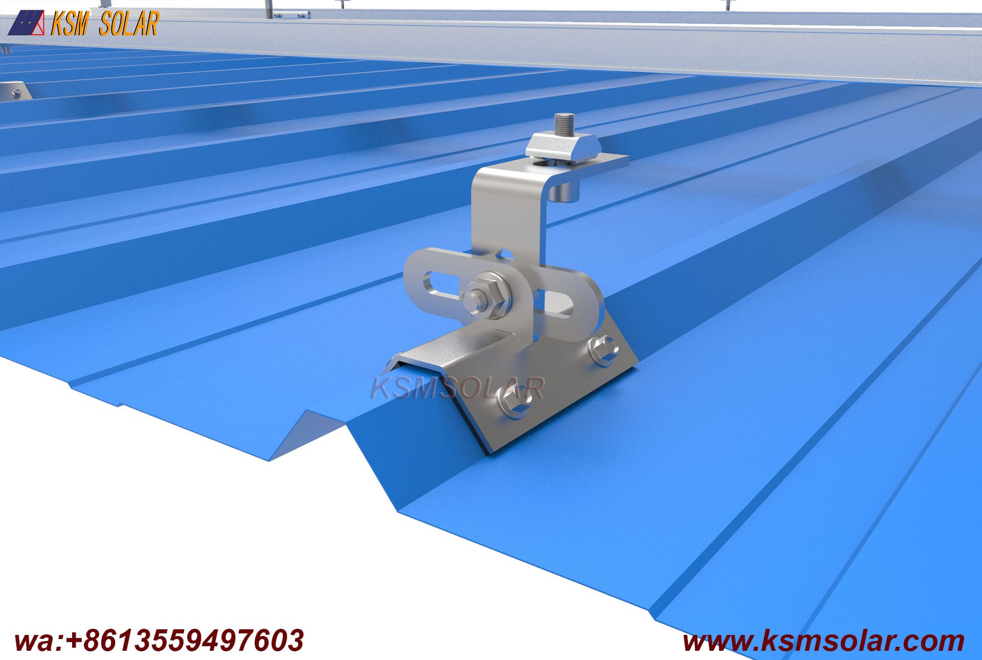 Universal Stainless Steel Trapezoidal Metal Roof Clamp