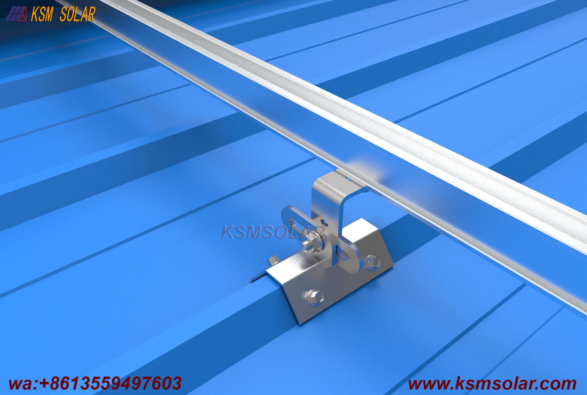 Universal Stainless Steel Trapezoidal Metal Roof Clamp
