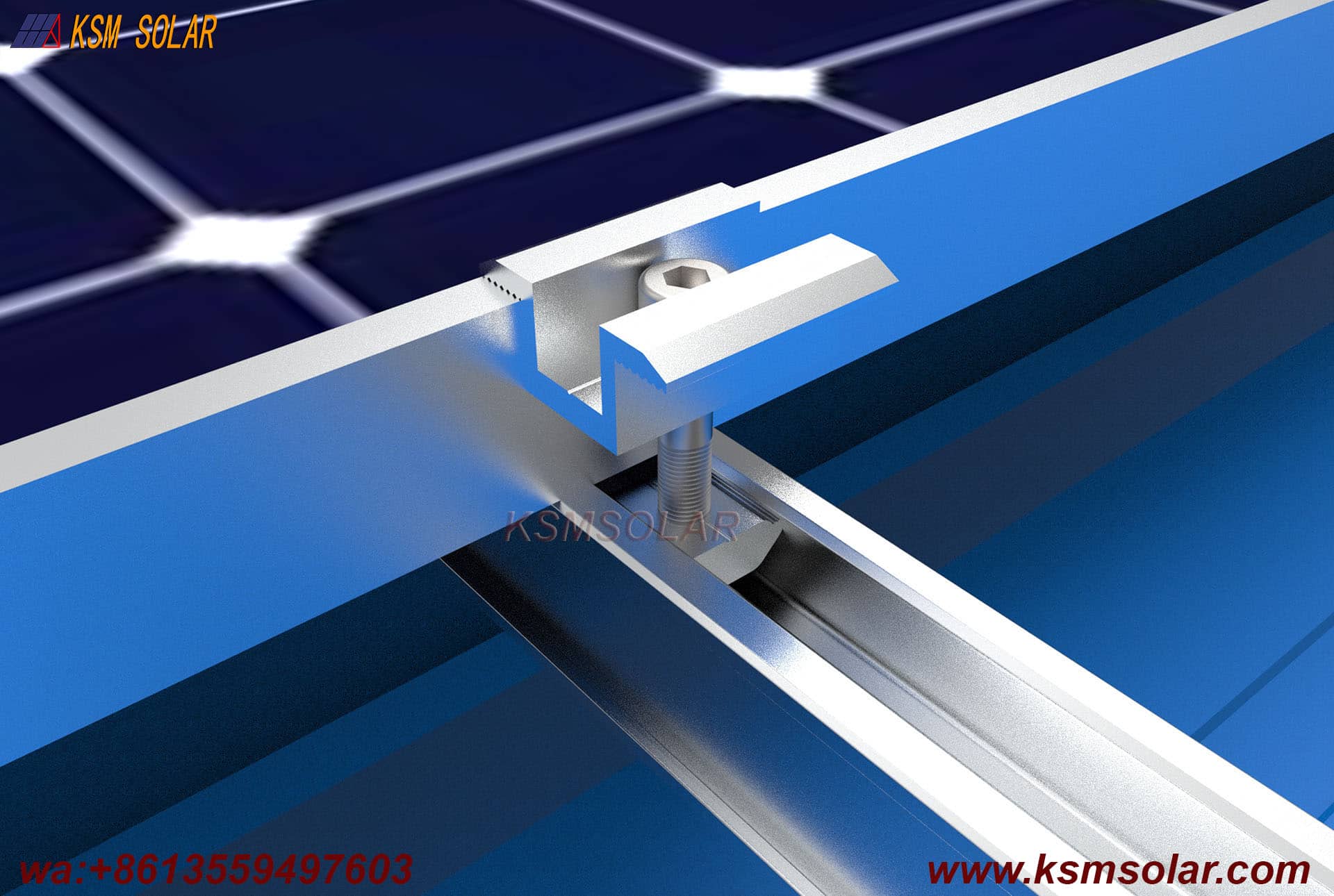 Universal Stainless Steel Trapezoidal Metal Roof Clamp