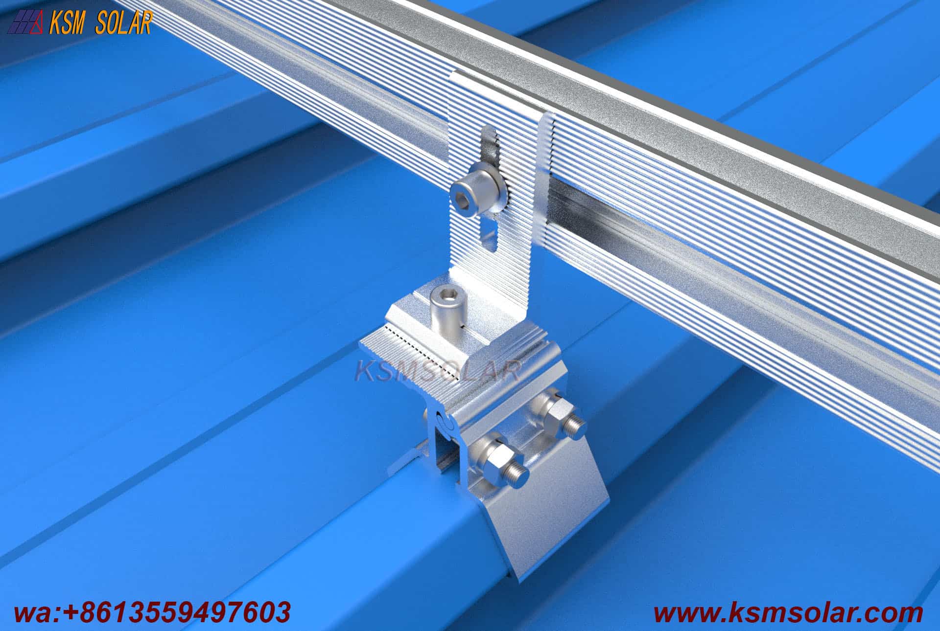 Metal Roof Clamp With L Feet Mounting System