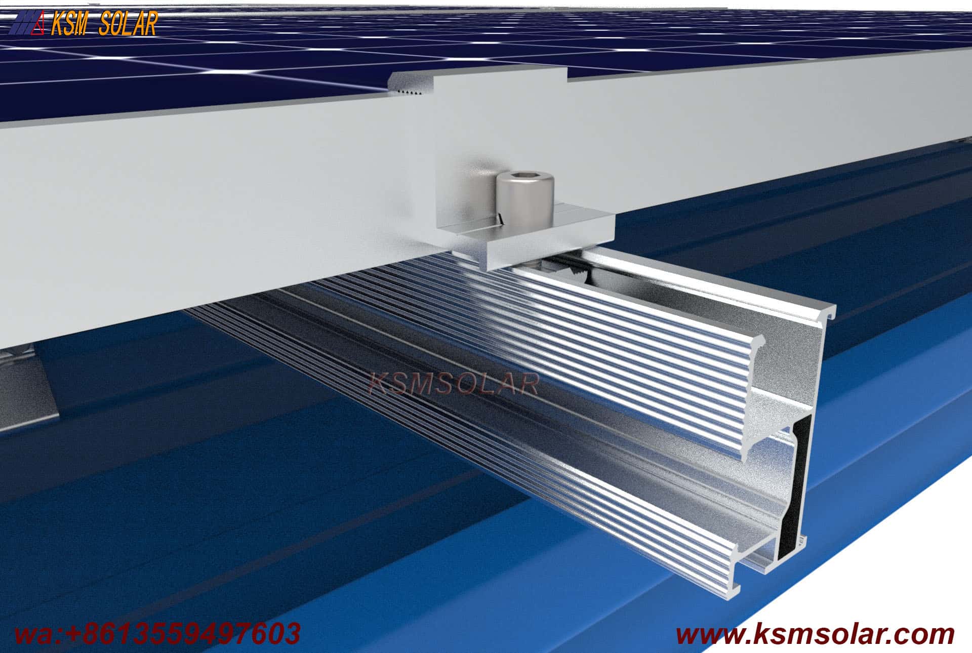 Metal Roof Clamp With L Feet Mounting System