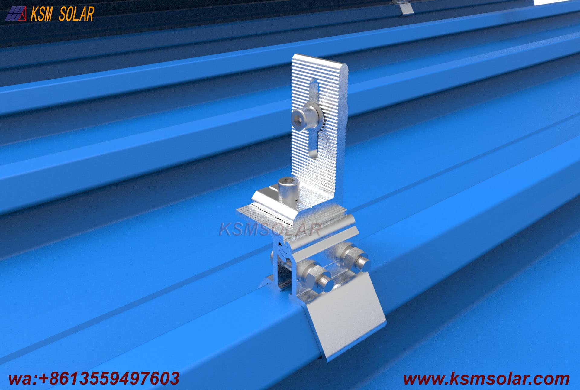 Metal Roof Clamp With L Feet Mounting System