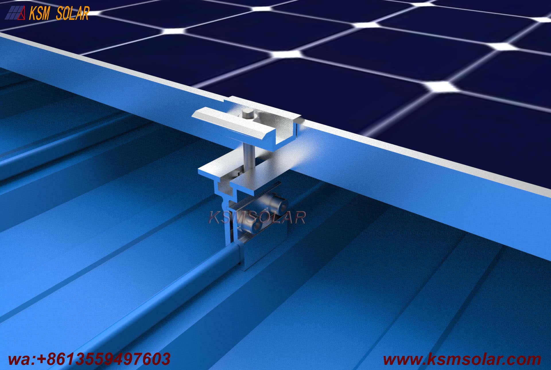 Metal Roof Aluminum Clamp with Channel