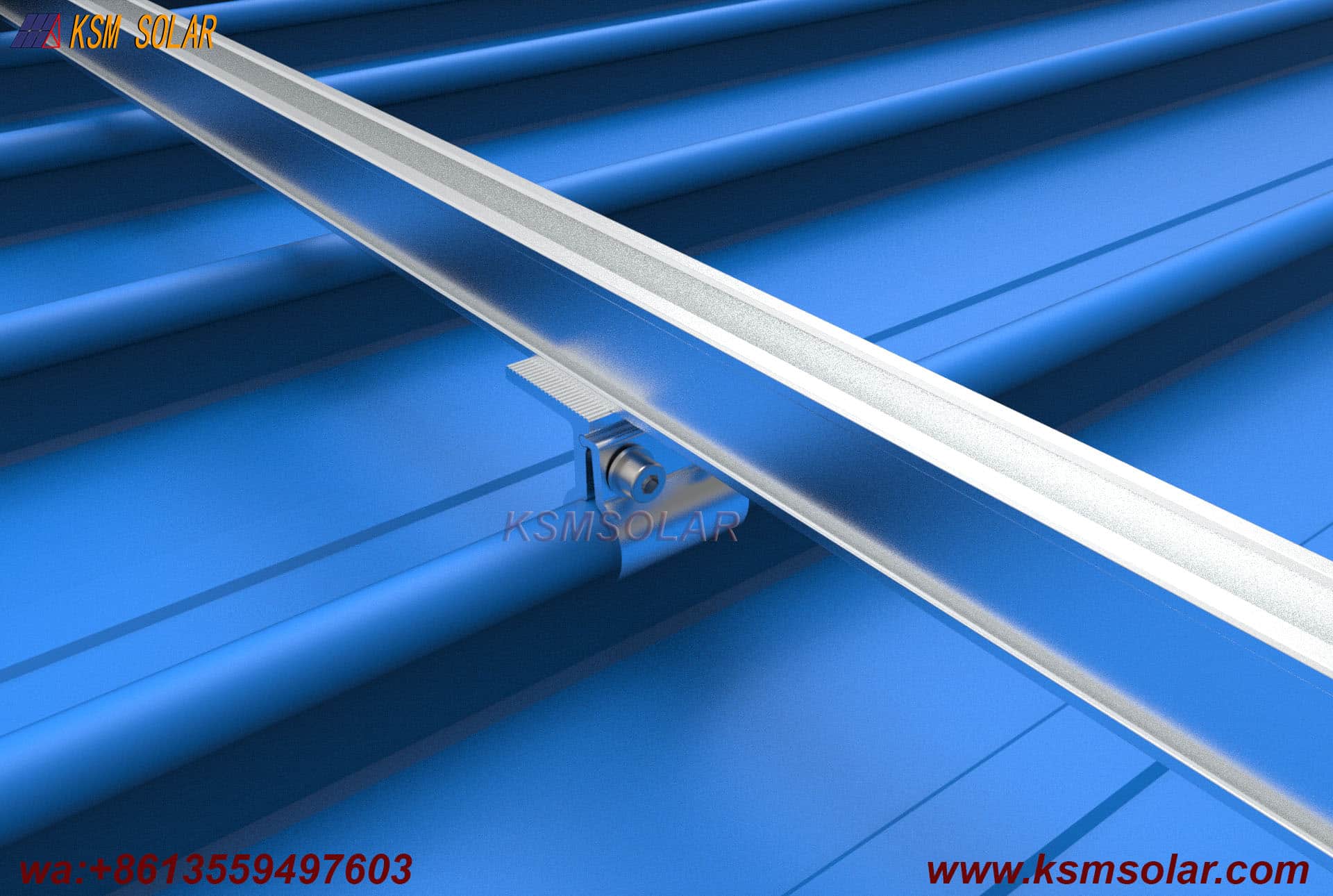 Circular Raised Profile Metal Roof Aluminum Clamp 