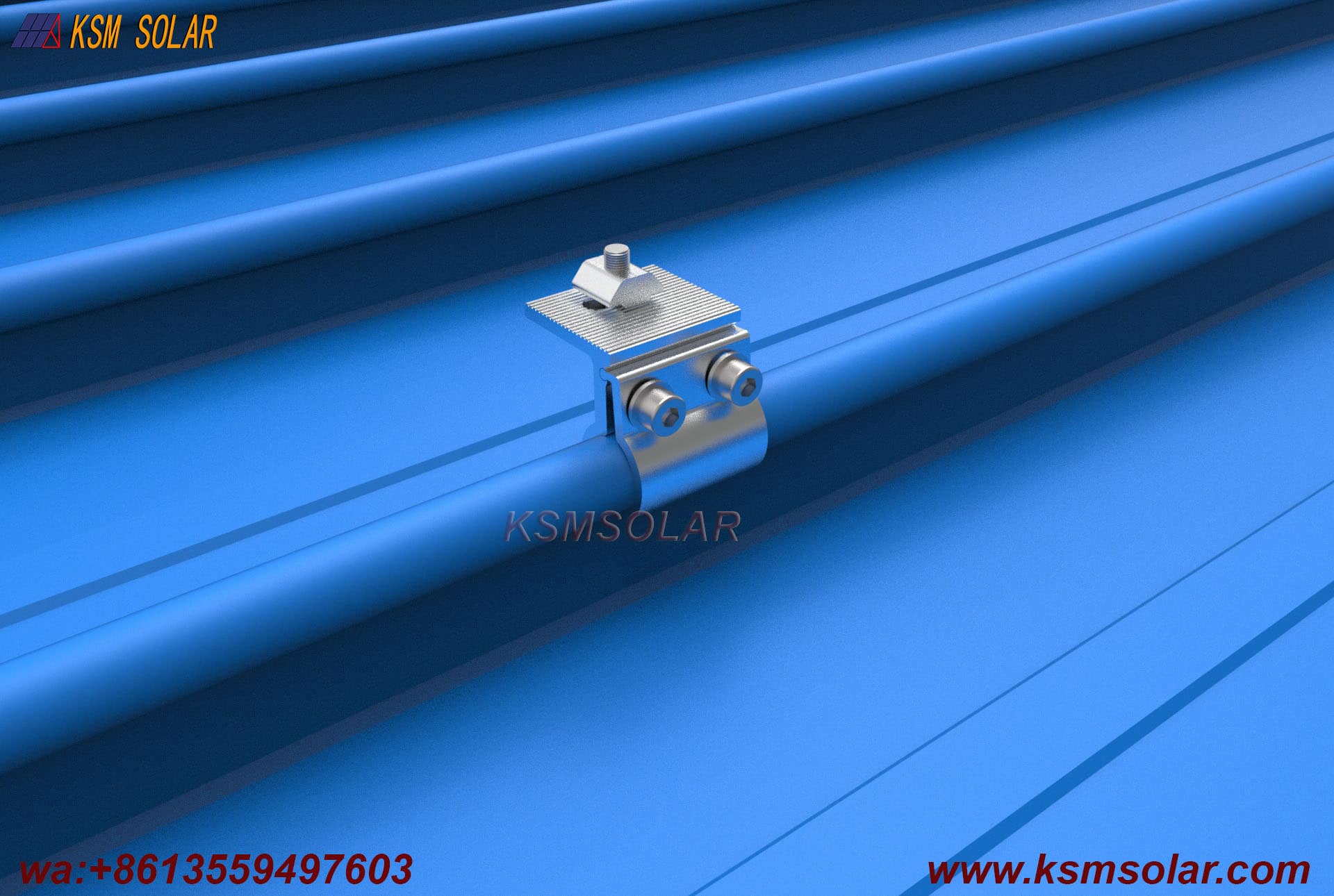 Circular Raised Profile Metal Roof Aluminum Clamp 