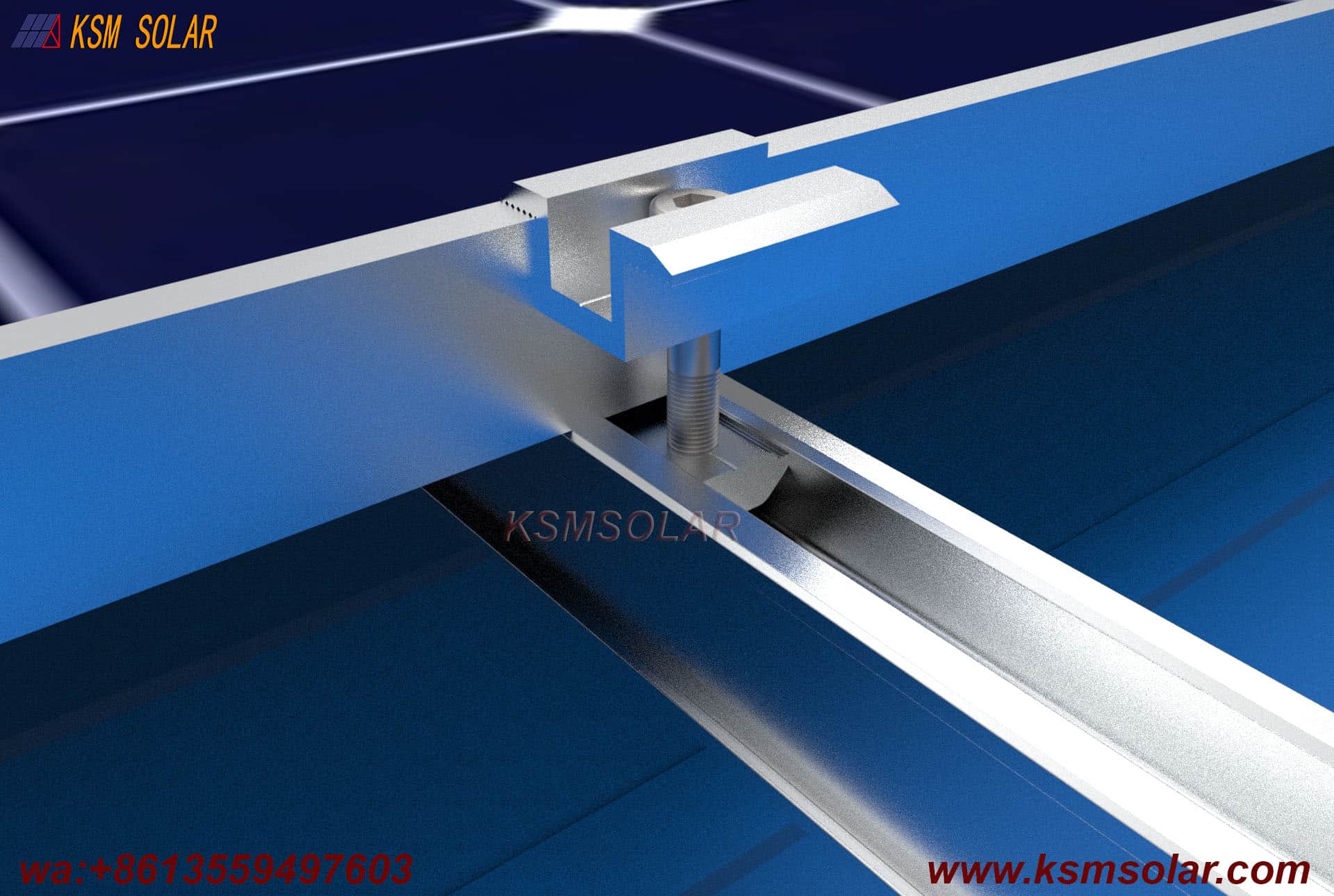 Circular Raised Profile Metal Roof Aluminum Clamp 