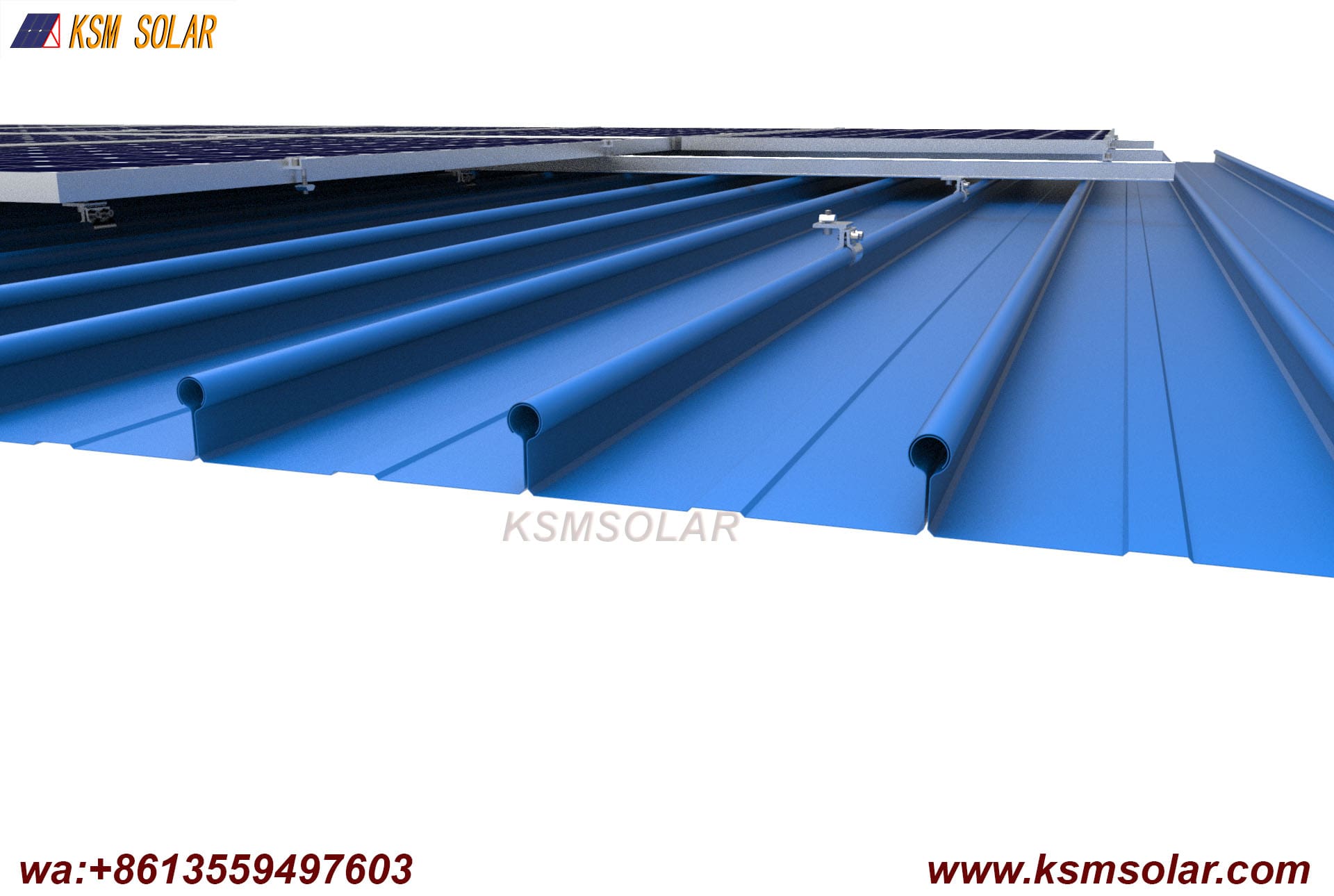 Circular Raised Profile Metal Roof Aluminum Clamp 