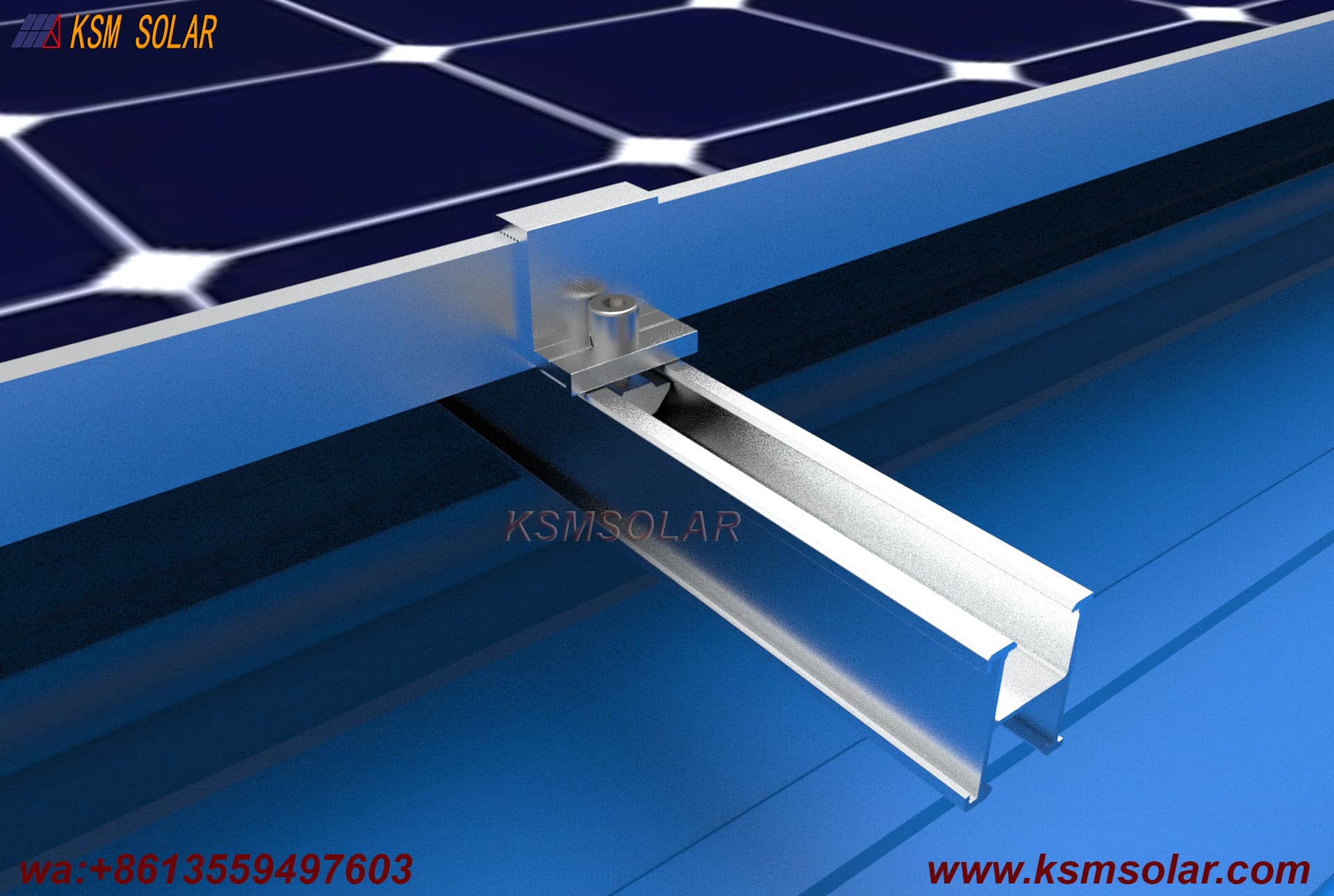 Circular Raised Profile Metal Roof Aluminum Clamp 