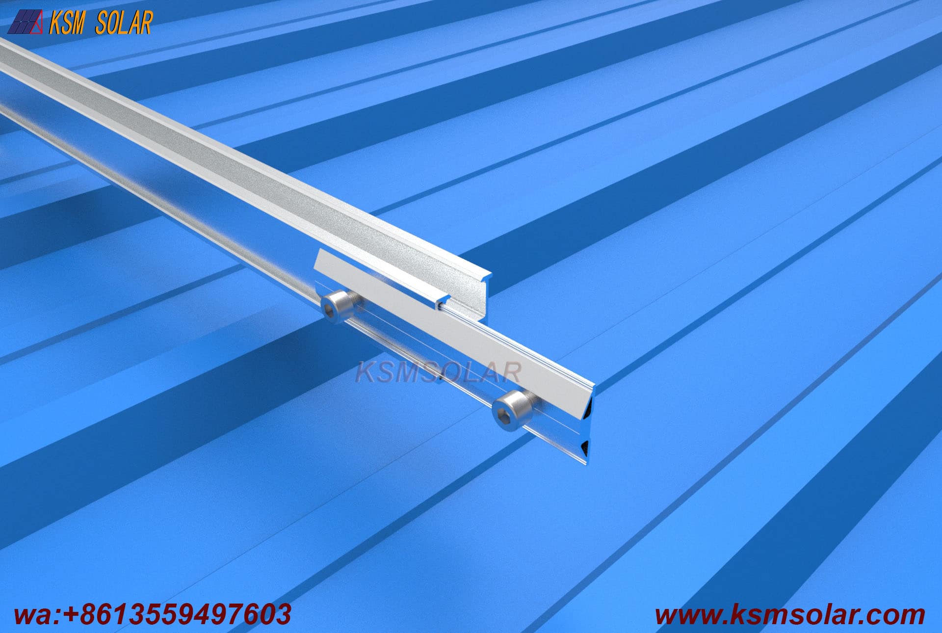 Trapezoidal Metal Roof Clamp Mounting System