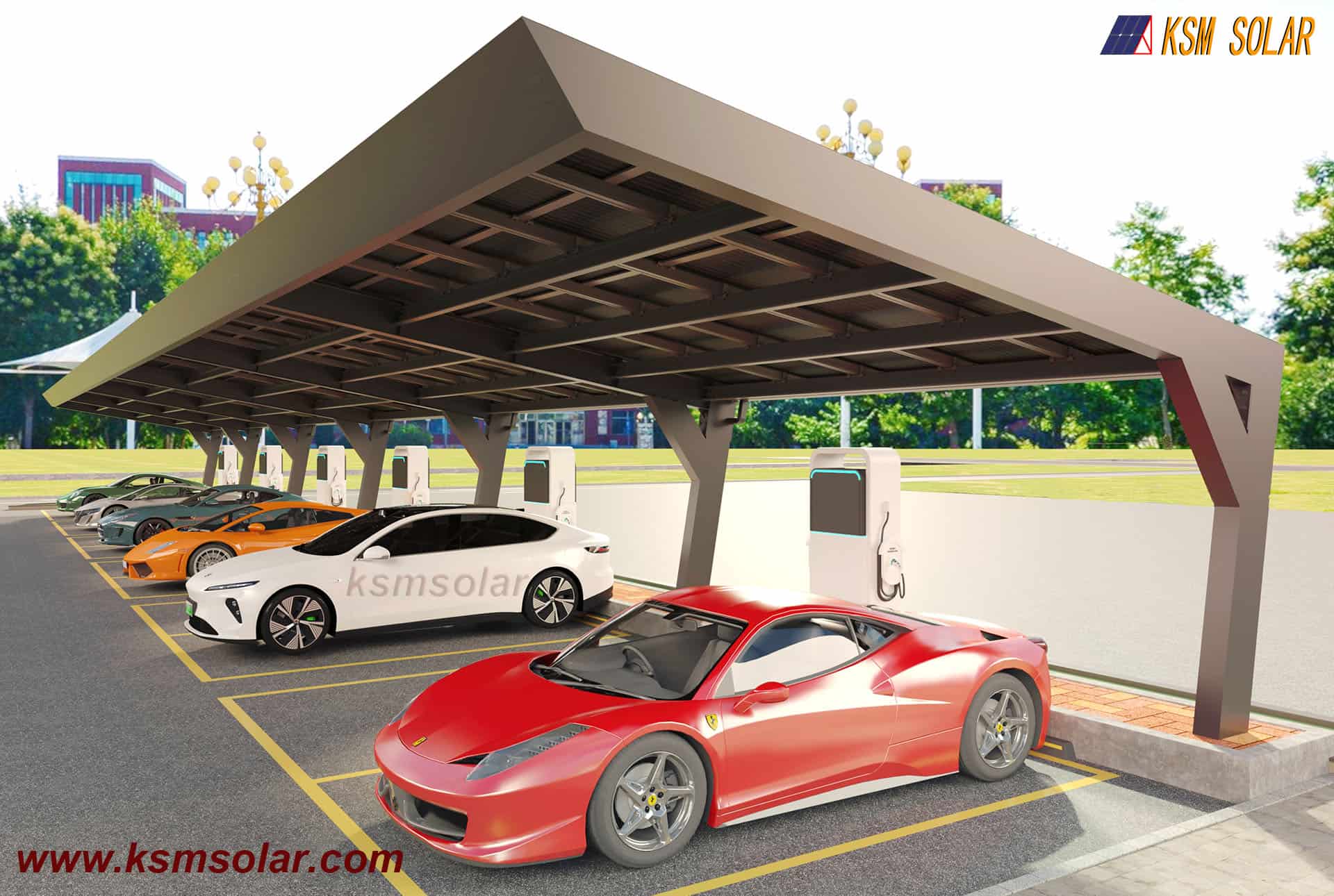 T-Shaped Custom Solar Carport