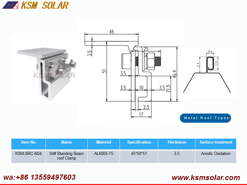 Standing Seam Roof Clamps