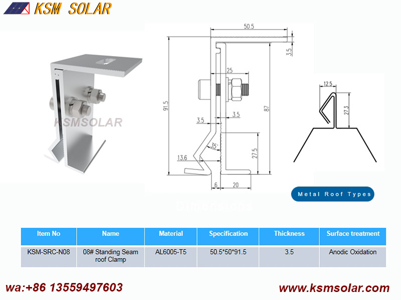 Standing Seam Roof Clamps