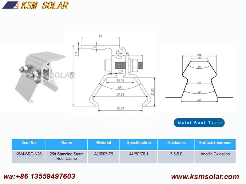 Standing Seam Roof Clamps