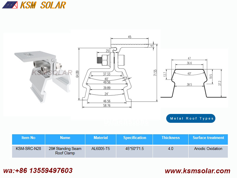 Standing Seam Roof Clamps