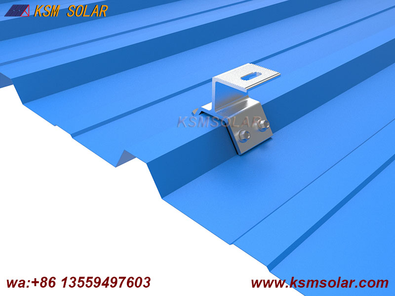 Trapezoidal metal roof Clamps