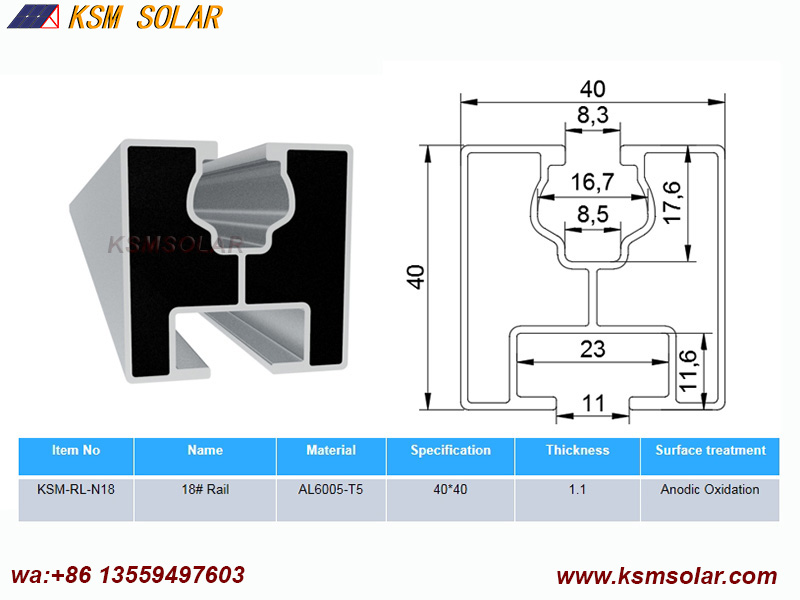 Solar Aluminum Rails