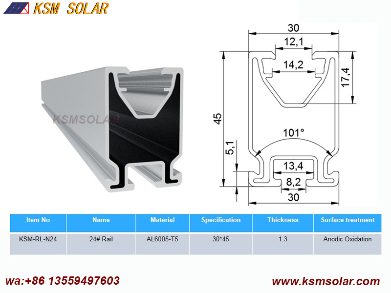 Solar Aluminum Rails