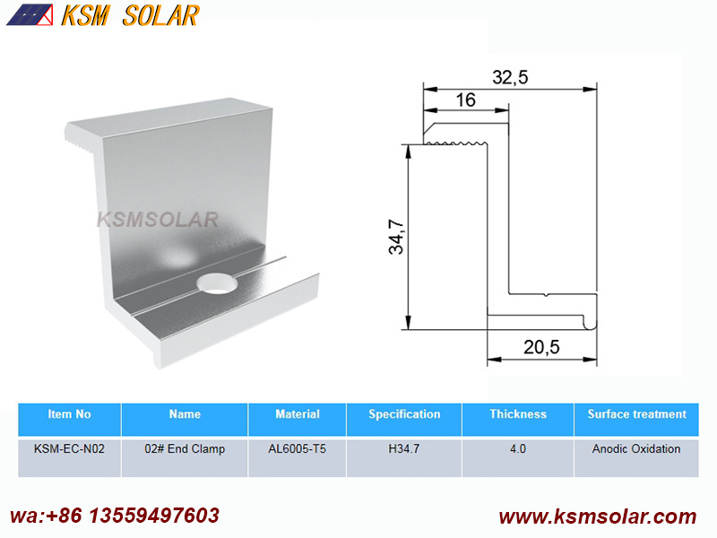 Solar End Clamps