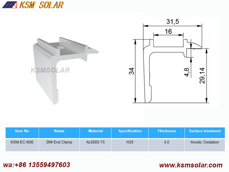 Solar End Clamps