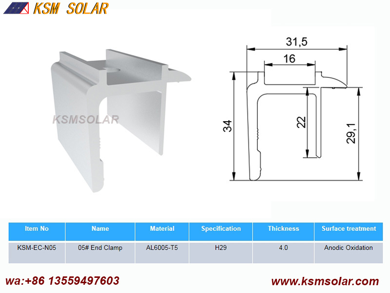 Solar End Clamps
