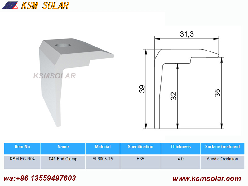 Solar End Clamps