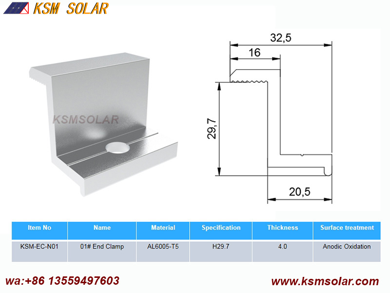 Solar End Clamps