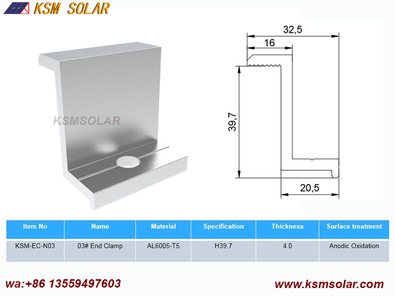 Solar End Clamps