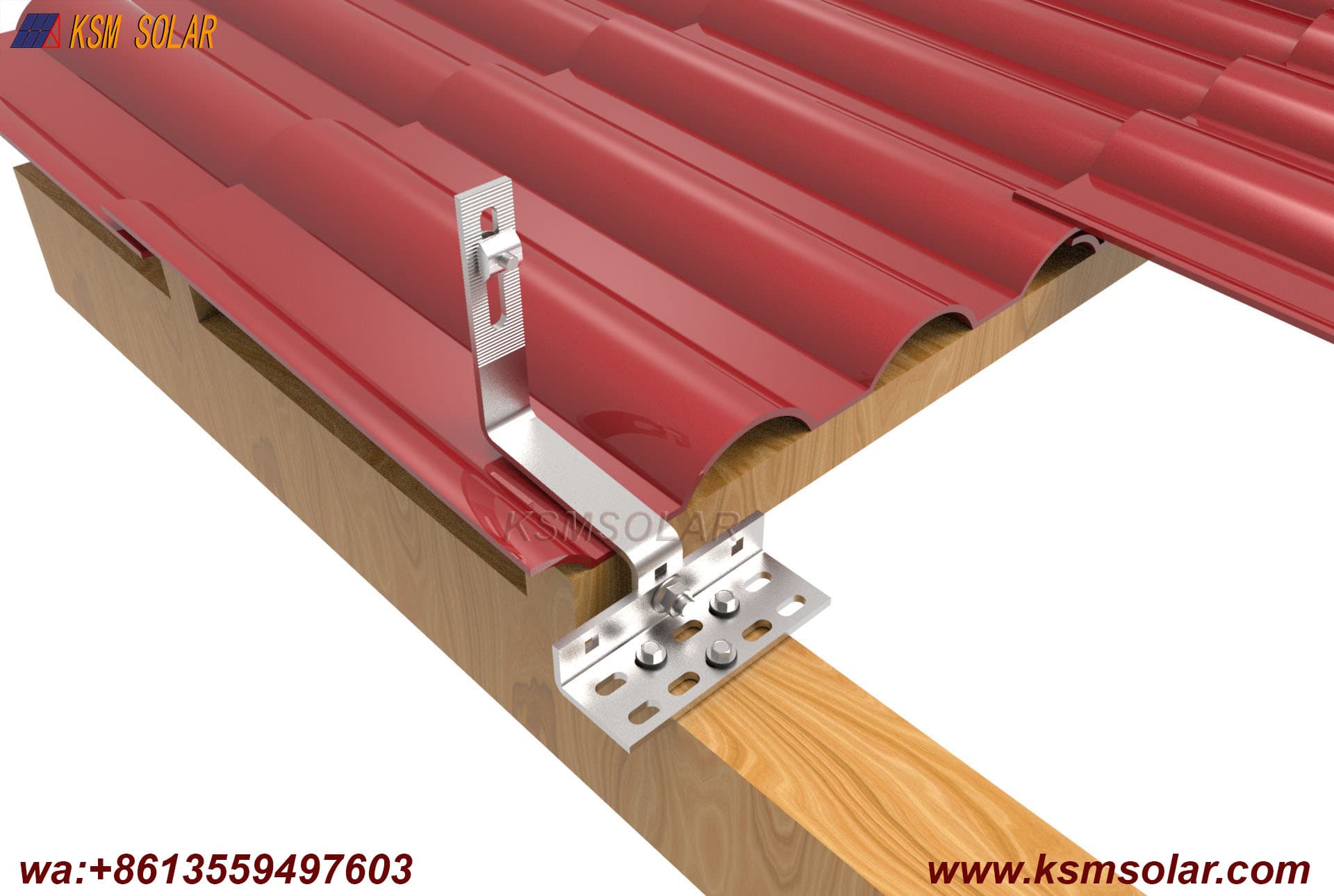 Adjustable Stainless Steel Hook with Rail Mounting System