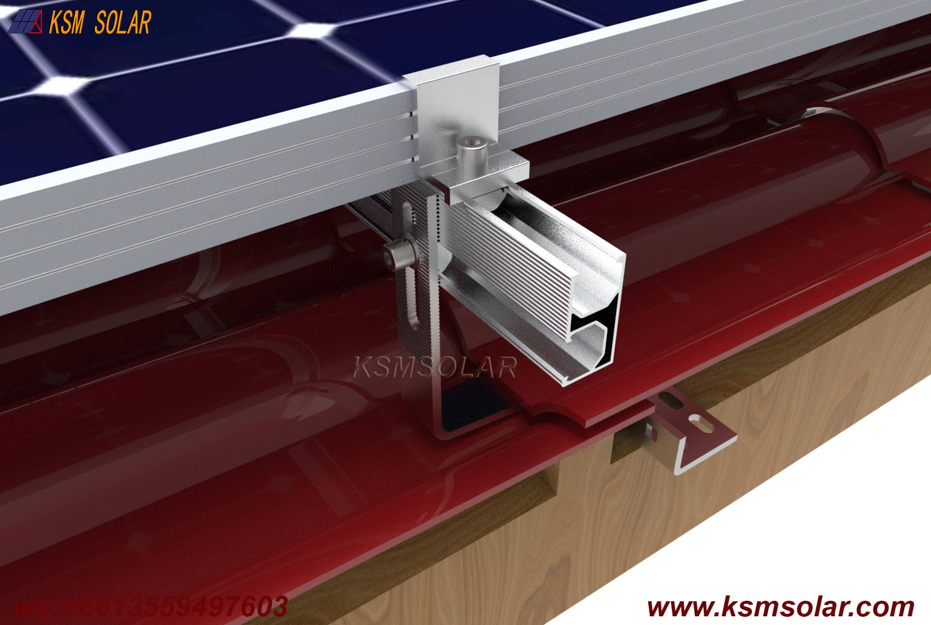 Adjustable Stainless Steel Hook with Rail Mounting System
